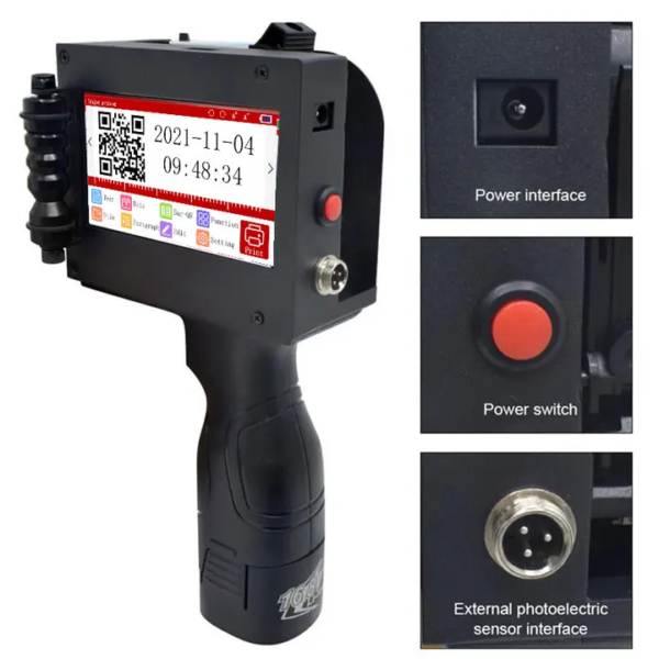 12.7mm Portable Handheld Thermal Inkjet Printer Plastic Body with Sonic Premium Solvent Cartridge Designed for All Manufacturing Unit (Print MRP, Expiry, MFG, Batch Number, Barcode) - Image 4