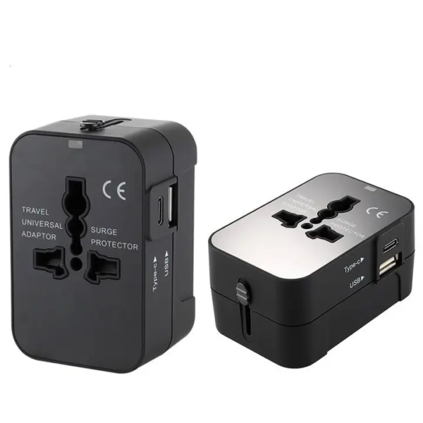 Universal Travel Adapter, International All in One Worldwide Travel Adapter and Wall Charger with USB Ports with Multi Type Power Outlet USB 2.1A,100-250 Voltage Travel Charger - Image 2