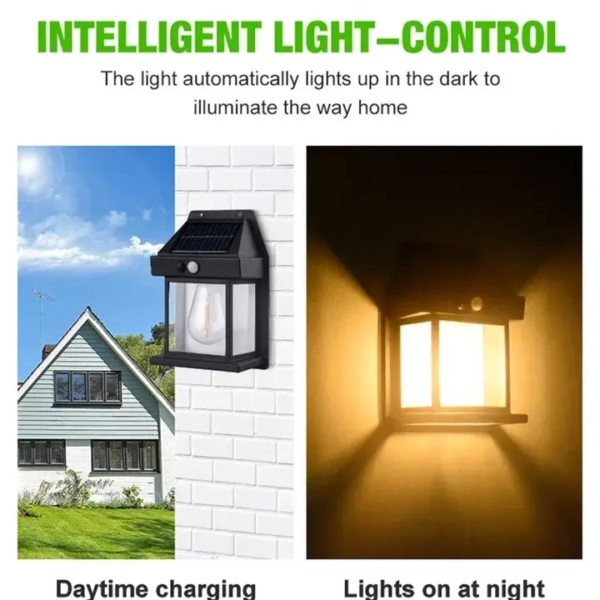 Solar Wall Lights Outdoor Motion Sensor Auto Chargeable Exterior LED Sconce Front Porch Security Lamps waterproof for Patio Garden - Image 5